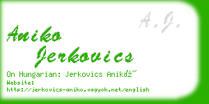 aniko jerkovics business card